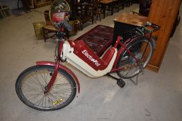 A vintage electric bike/moped, Electro ped, believed to be one of the first electric bikes made,