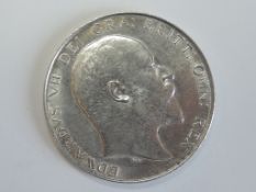 A Edward VII 1910 Silver Half Crown