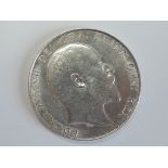 A Edward VII 1910 Silver Half Crown