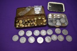 A collection of GB Silver Coins including Edward VII 1909 Half Crown and 1910 Sixpence, George V