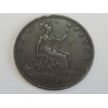 A Queen Victoria Bun Head 1894 Bronze Penny