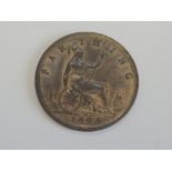 A Queen Victoria Bun Head 1895 Bronze Farthing