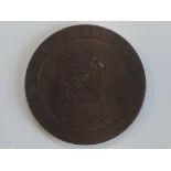 A George III 1797 Half Penny Pattern, observe side GEORGIUS III.D.G.REX., reverse BRITAINNIA 1797