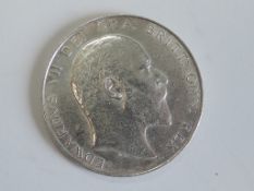 A Edward VII 1906 Silver Half Crown