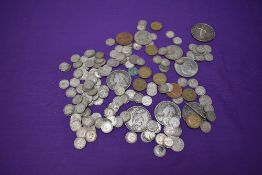 A collection of mainly Silver GB Coins including Silver Threepences and Crowns