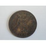 A Queen Victoria Bun Head 1871 Bronze Penny