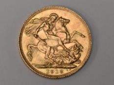 A George V 1918 Gold Sovereign