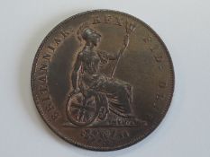 A George IV 1827 Copper Half Penny