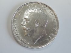 A George V 1912 Silver Half Crown