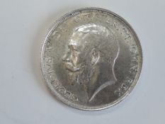 A George V 1911 Silver Half Crown