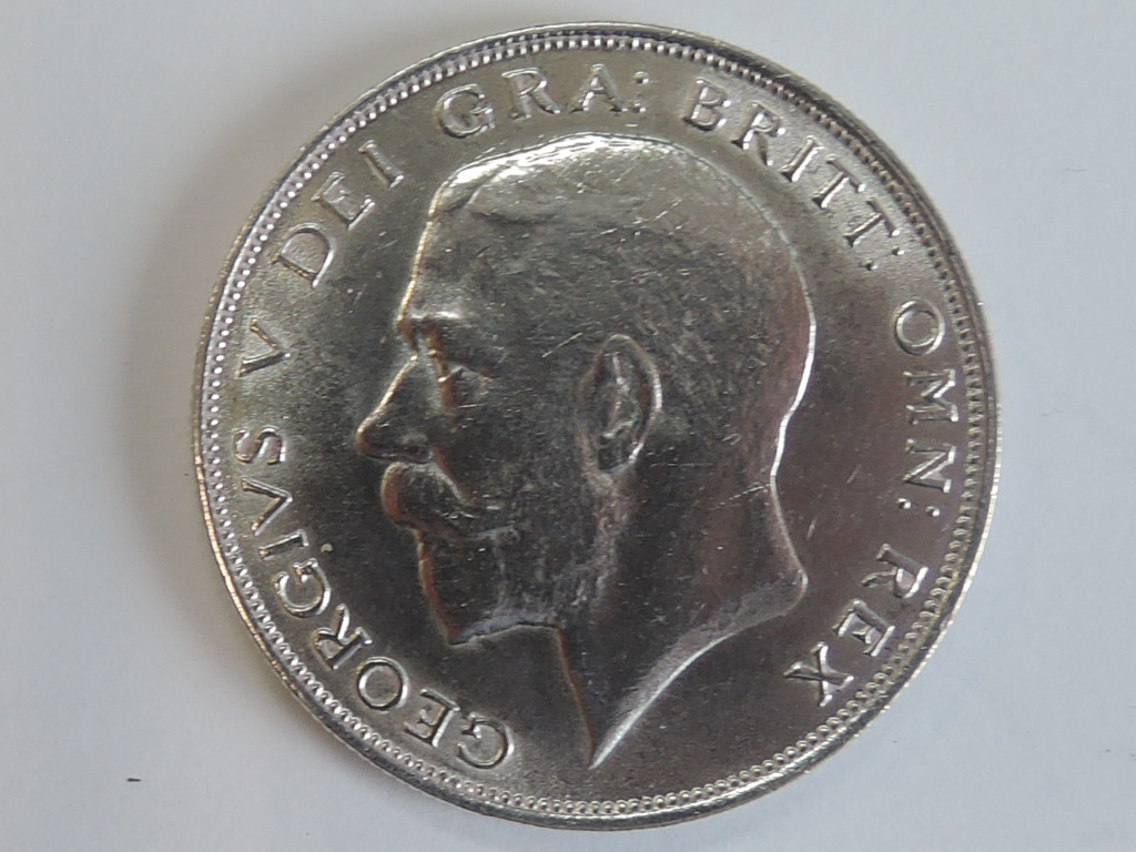 A George V 1925 Silver Half Crown, 2nd issue