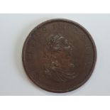A George III 1805 Half Penny Pattern Restrike, obverse side GEORGIUS III.D..G.REX., reverse, BRITAN