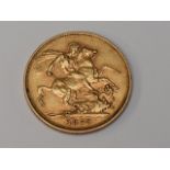A Queen Victoria 1879 George & Dragon Melbourne Mint Gold Sovereign