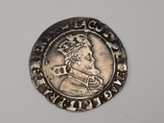 A James I Second Coinage 1604-1619 Shilling, Forth Bust 1607-1609