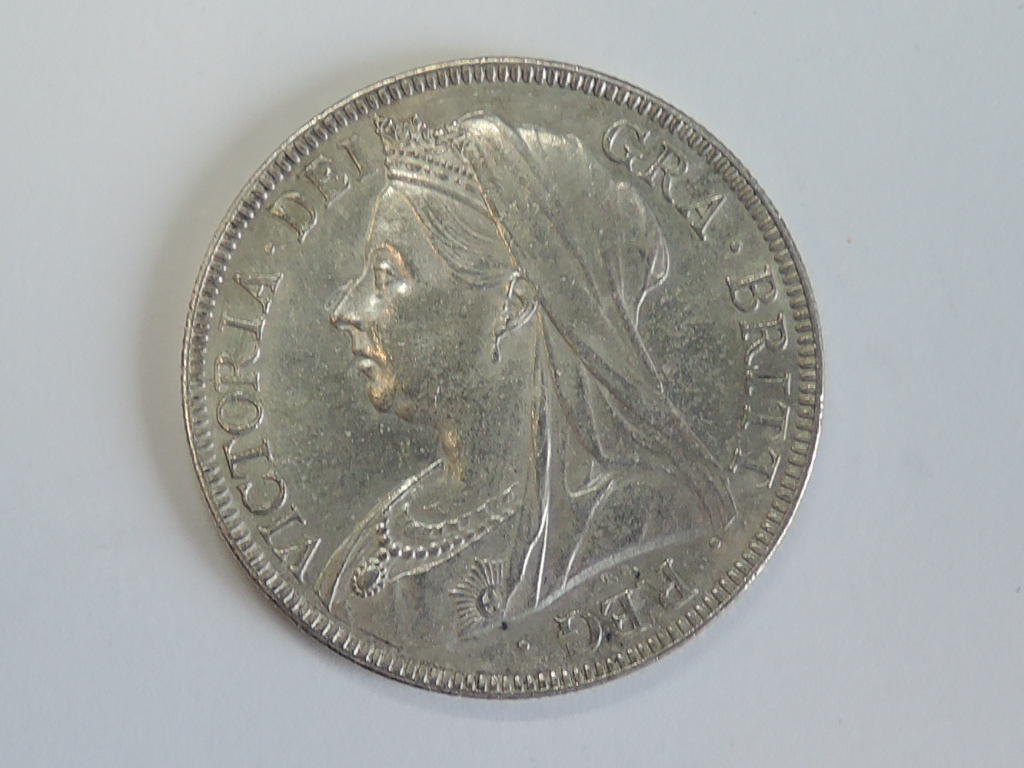 A Queen Victoria 1896 Silver Half Crown