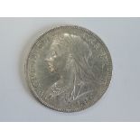 A Queen Victoria 1896 Silver Half Crown