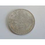 A Victorian Gothic Type 1852 MDCCCLII Silver Florin