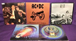 A lot of rock interest albums - AC/DC - Journey and Rush