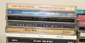 A lot of 30 compact discs with alternative rock , progressive and much more - some really