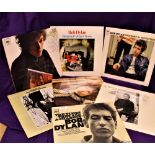 A seven album lot of Bob Dylan records - mix of original and later pressings - please ask for more