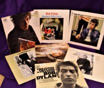 A seven album lot of Bob Dylan records - mix of original and later pressings - please ask for more