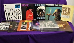 A lot of eleven of Rock and Blues albums in VG+ - some better - some nice titles in this lot