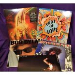 A ten album lot of Bob Dylan records - mix of original and later pressings - please ask for more