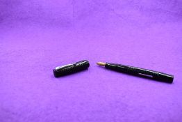 A Mabie Todd & Co Blackbird BB2/60 Self filler Leverfill fountain pen, in BHR with hooped