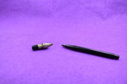 A Mabie Todd & Bart Cygnet No1 Stylographic pen in BHR with pocket clip.