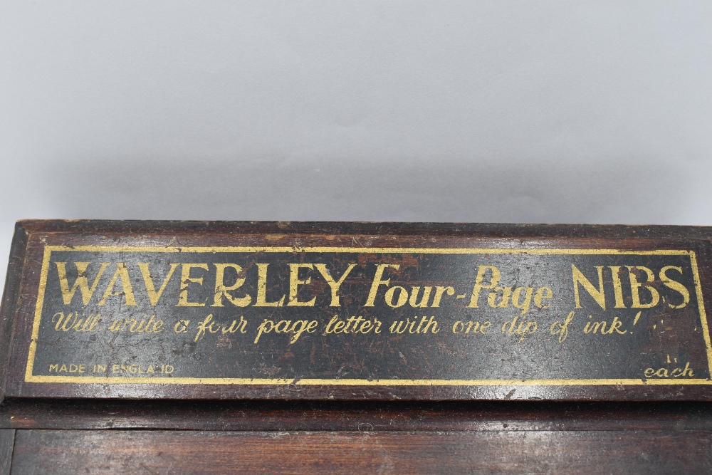 An advertising display box for Waverley Four-Page Nibs, 'will write a four page letter with one - Image 4 of 4