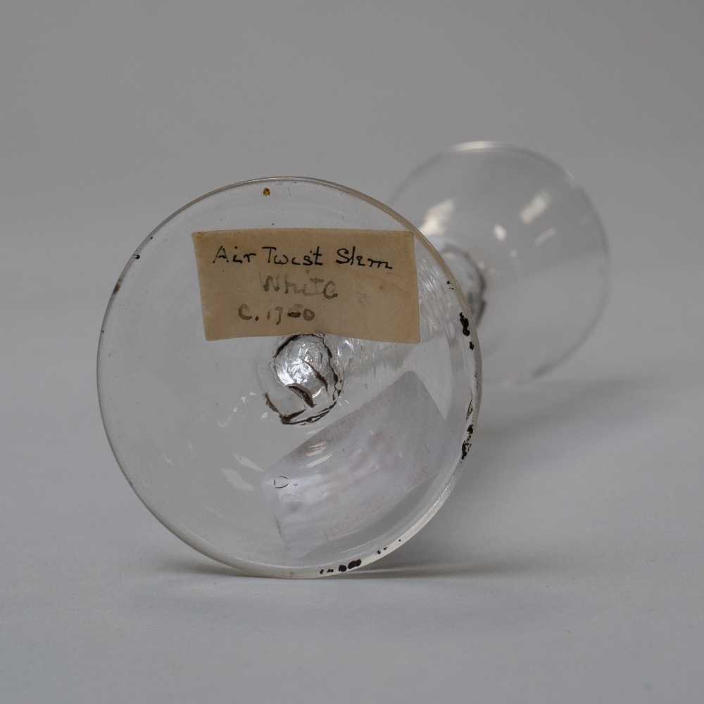 A mid 18th century wine glass with air twist stem - Image 2 of 2