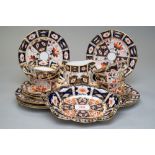 A Good quantity of Royal Crown Derby in the Imari palette having extensive gilt detailing and