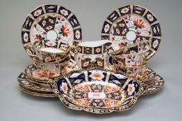 A Good quantity of Royal Crown Derby in the Imari palette having extensive gilt detailing and