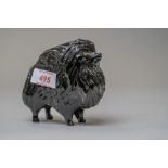 A Lenham pottery,Norwich, Pomeranian dog figurine, good condition, marked underside for Lenham