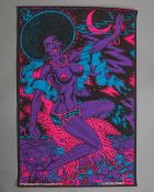 A genuine mid century psychedelic collectors black light poster by One Stop Posters Los Angeles