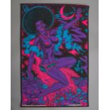 A genuine mid century psychedelic collectors black light poster by One Stop Posters Los Angeles