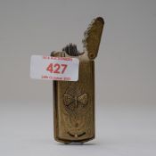 A scarce Victorian needle case, marked The Quadruple golden casket, Wavery & son Redditch,