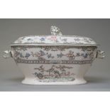 Two lidded soup or serving tureen one marked Copeland Spode rd no.615911 possibly in the Eden