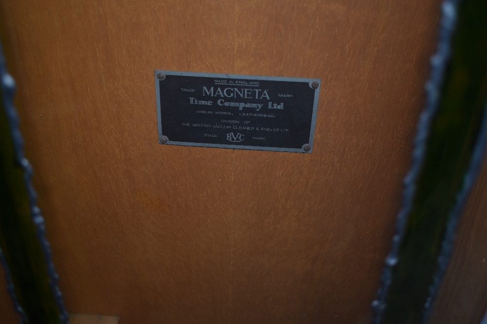 A Magneta Electric clock, model 37, serial number 5239, the case being later painted and - Image 2 of 2