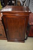 A Victorian mahogany side cabinet having four internal shelves, dimensions approx. W56 D40 H100cm