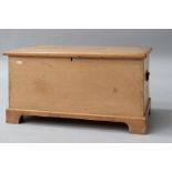 A 19th Century stripped pine blanket box , approx dimensions 97 x 54 x 49cm, on bracket feet, top