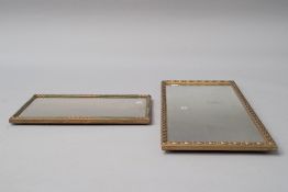 Two gilt frame wall mirrors, one being full length with foliate style decoration, dimensions approx.