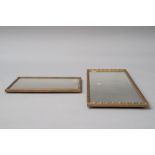 Two gilt frame wall mirrors, one being full length with foliate style decoration, dimensions approx.