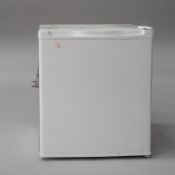 A small freezer, Currys essentials, 35L gross volume. Could do with a clean internally. No