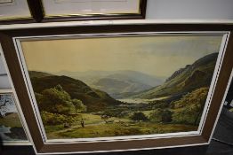 A large print on board depicting countryside scenes