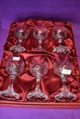 A boxed set of wine glasses by Cristallerie Zwiesel