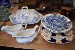 A selection of vintage ceramics including Middleport pottery
