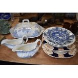 A selection of vintage ceramics including Middleport pottery