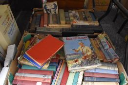 A selection of childrens literature and story books including Biggles capt W.E Johns