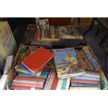 A selection of childrens literature and story books including Biggles capt W.E Johns